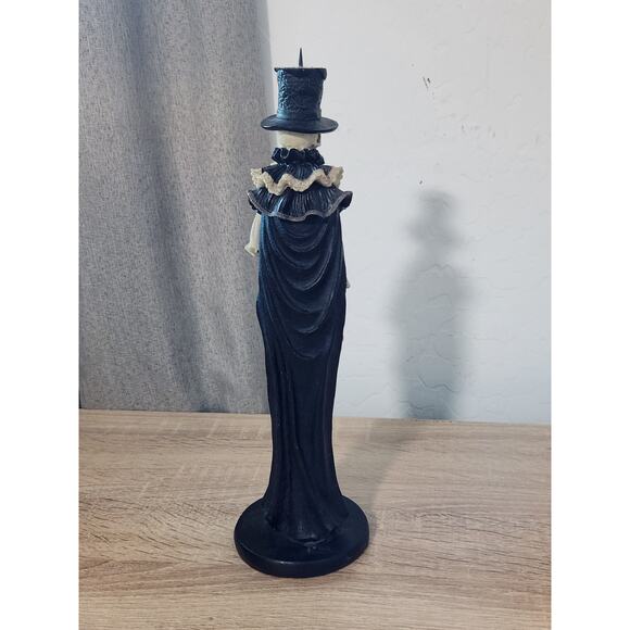 Skeleton Bride and Groom Wedding Halloween Day of the Dead Candlestick Holder - Picture 6 of 10